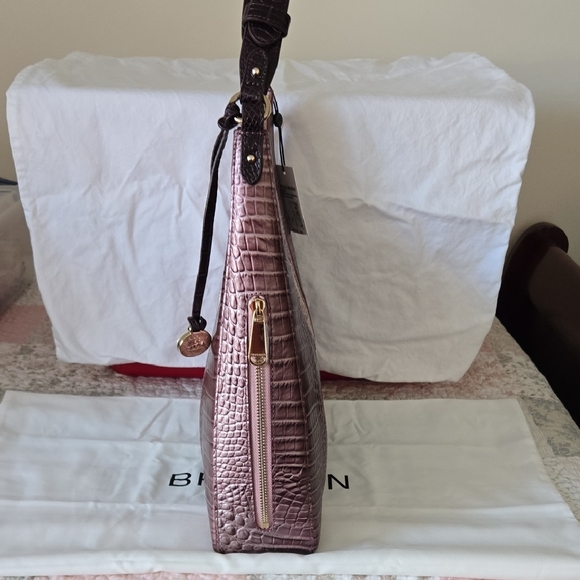 Brahmin Tabitha Shoulder Bag in Mellow Rose Jessamine. NWT RARE - Picture 6 of 16